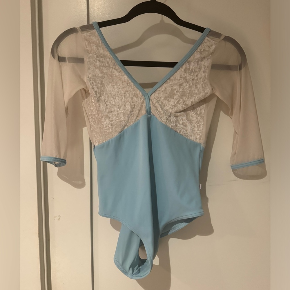 Yumiko Leotard - Alicia with 1/2 Sleeves, Mesh